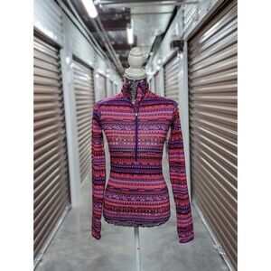 Nike Pro NWT XS PINK Hyperwarm Running Jacket Half Zip Thumb Holes